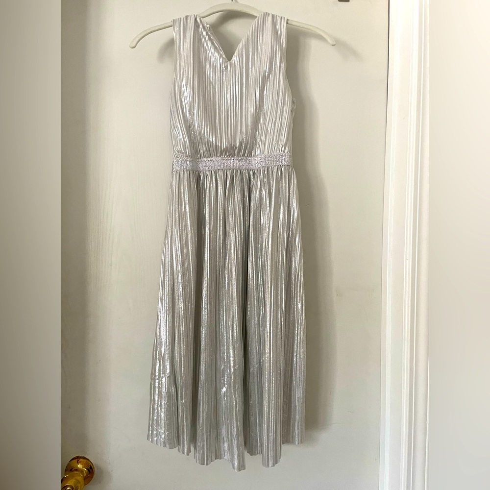Girls L Cat and Jack Silver dress